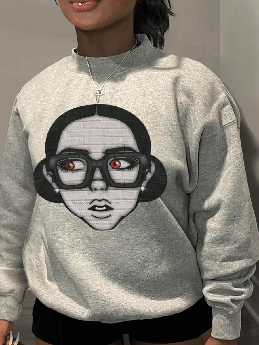 LW Pattern Figure Sweatshirt