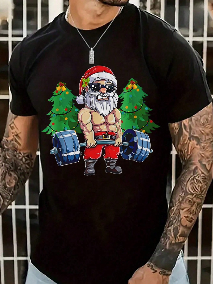 LW Men Pattern Cartoon Print T-shirt