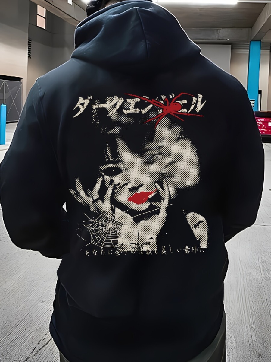 LW Men Pattern Figure Hoodie