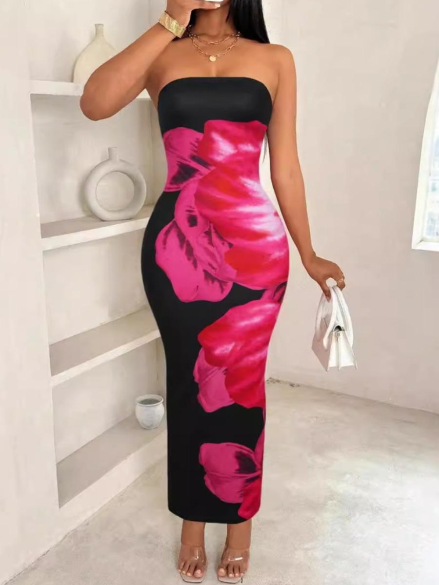 LW Pattern Floral Maxi Dress