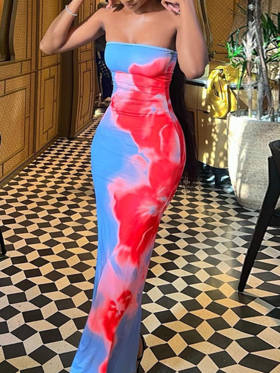 LW Pattern Floral Maxi Dress