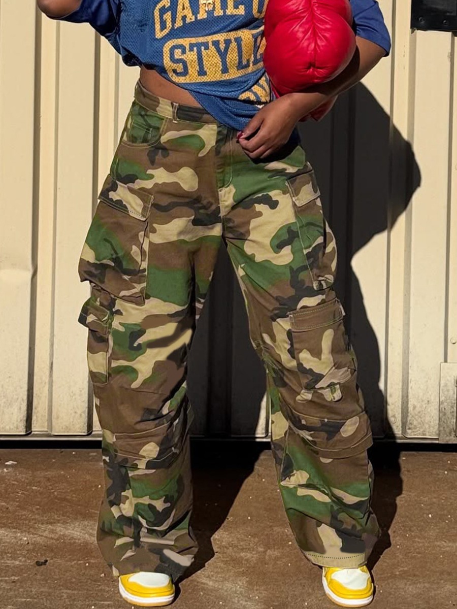 LW Pocket Design Camo Pants