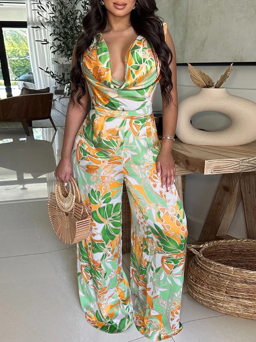 LW Pattern Floral Jumpsuit