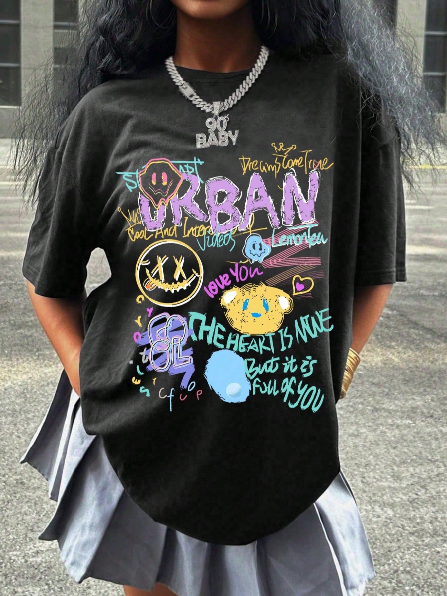 LW Pattern Graffiti T-shirt